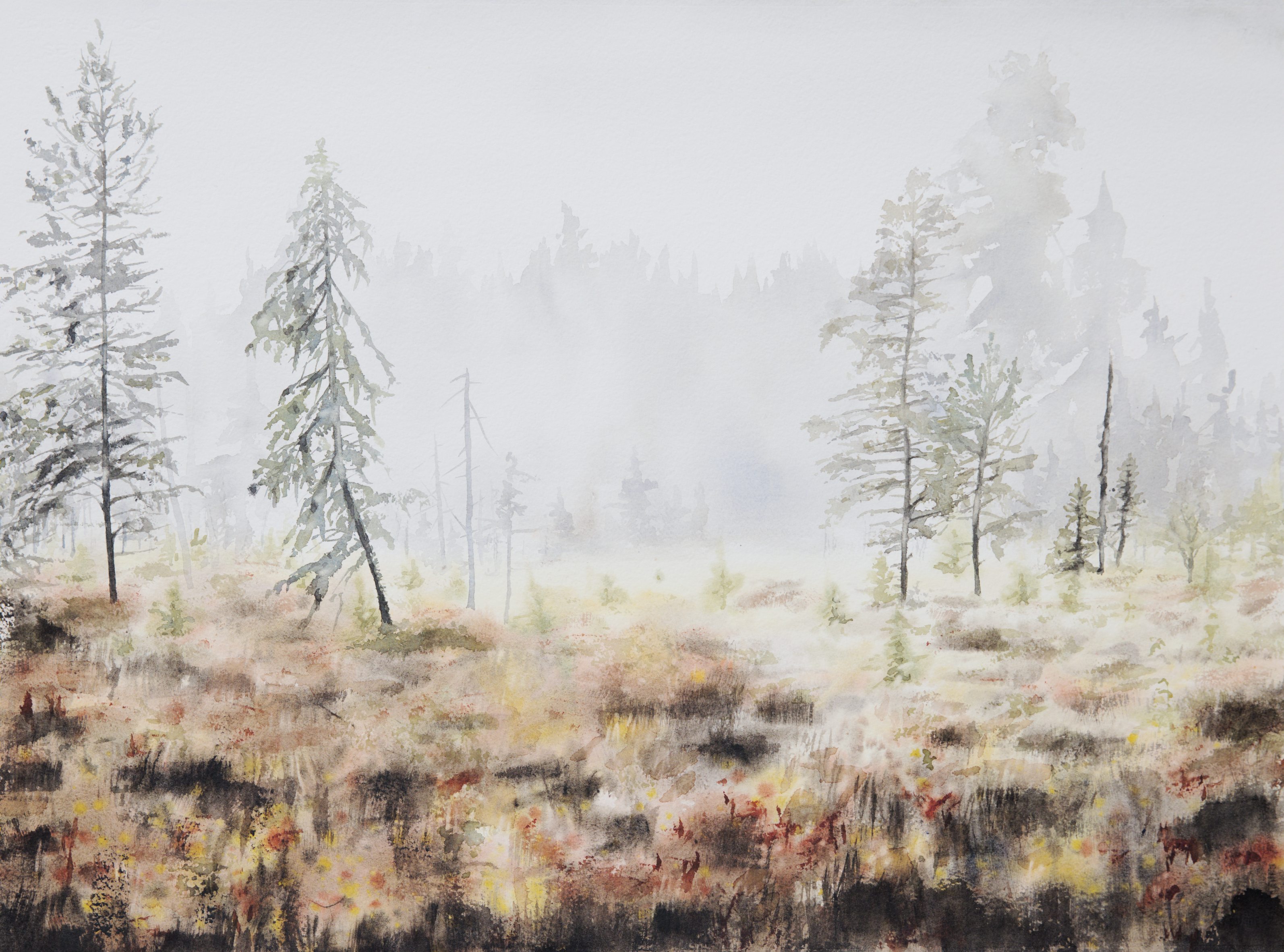 Akvarellmålning av Elin Täufer Cederlöf